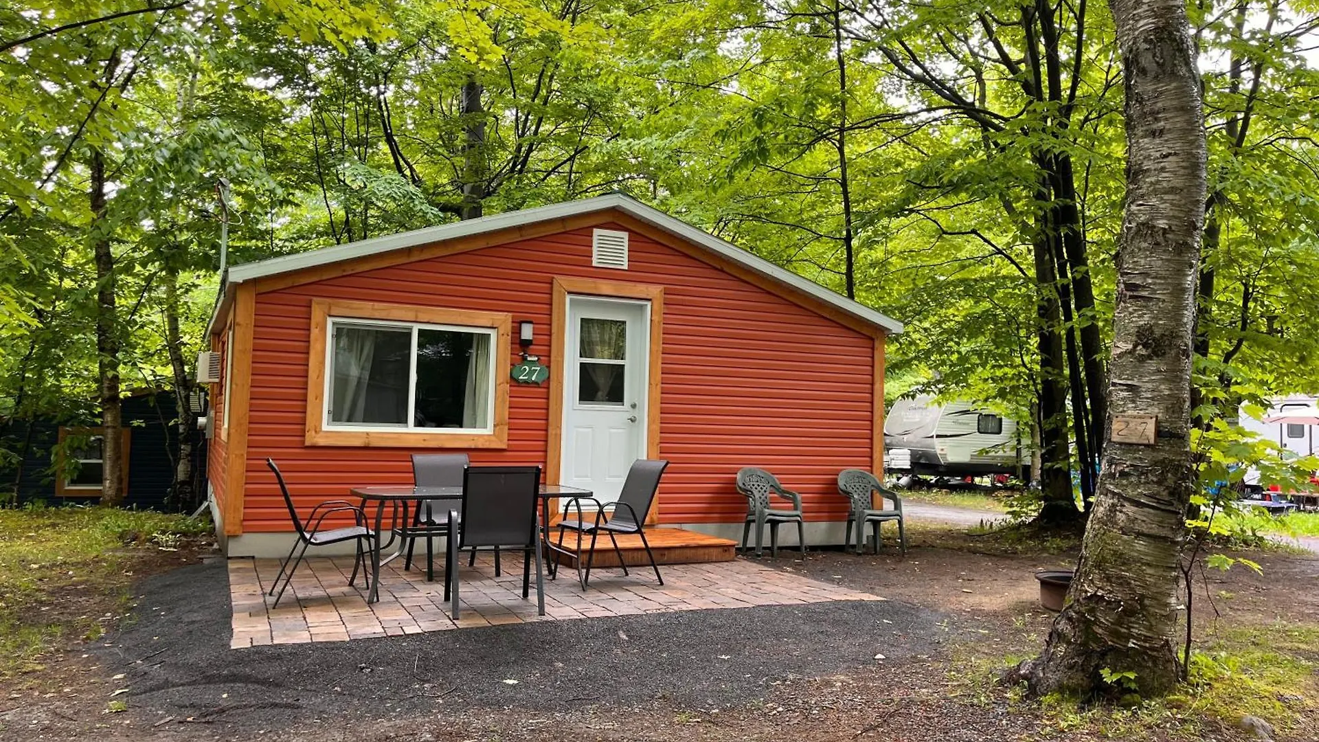 Camping Chalets Lac St-Augustin Québec Kanada